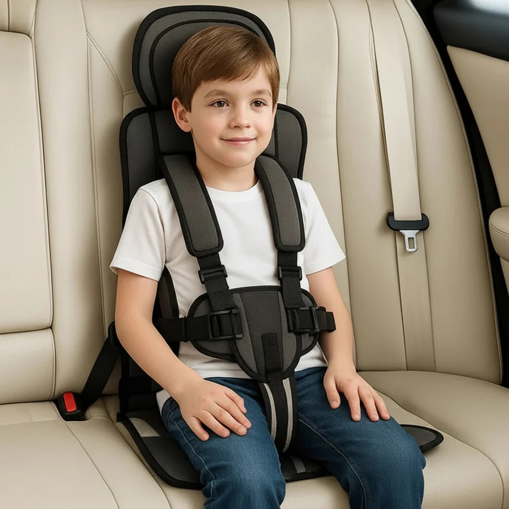 Child Travel Seat Foldable Compact Five-Point Harness