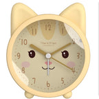 Children's Alarm Clock Silent Night Light Rabbit Design