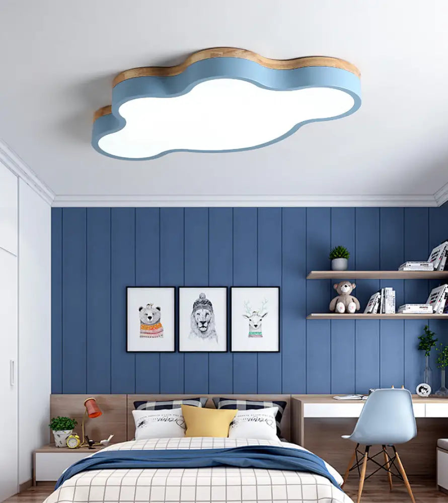 Children's Ceiling Lamp Cloud Shape Flush Mount LED