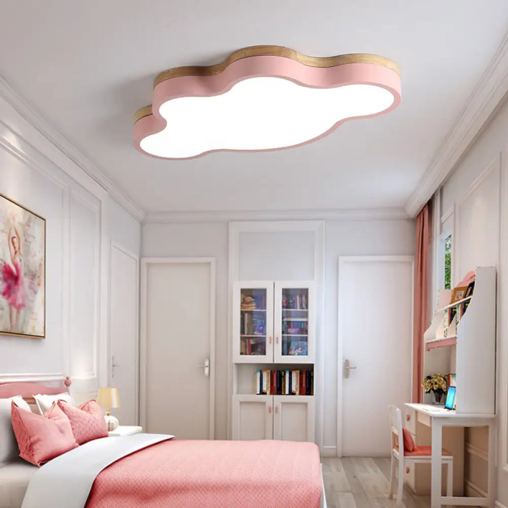 Children's Ceiling Lamp Cloud Shape Flush Mount LED