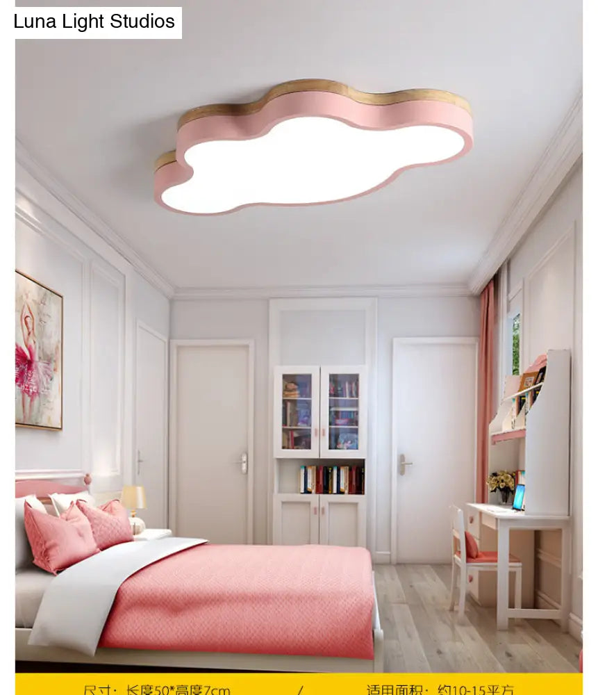 Children's Ceiling Lamp Cloud Shape Flush Mount LED