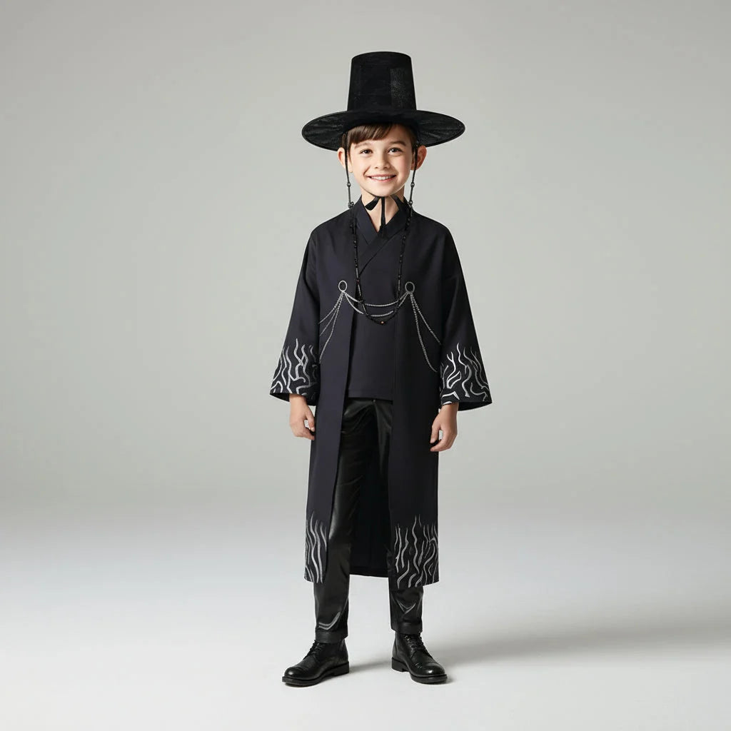 Children's Costume Set Three-Piece Polyester Blend & Comfortable Fit