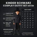 Children's Costume Set Three-Piece Polyester Blend & Comfortable Fit