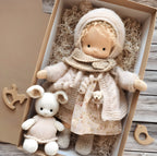 Children's Doll Handmade Organic Cotton & Wool Hypoallergenic Filling