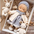 Children's Doll Handmade Organic Cotton & Wool Hypoallergenic Filling
