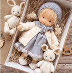 Children's Doll Waldorf-Style Organic Cotton Hypoallergenic Filling