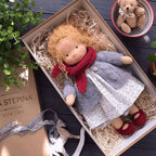Children's Doll Waldorf-Style Organic Cotton Hypoallergenic Filling