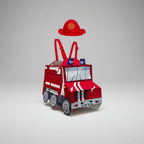 Children's Firefighter Costume Reflective Stripes Complete Set
