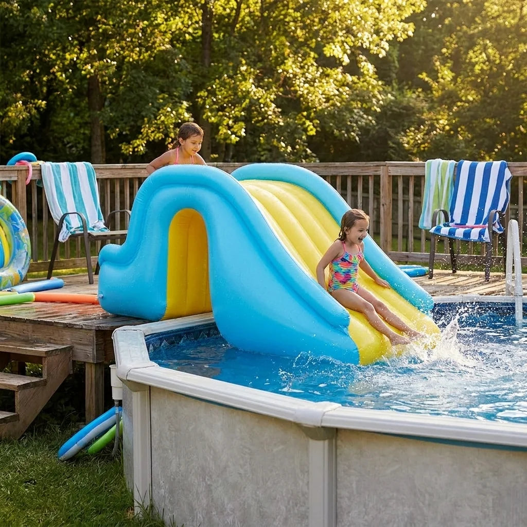 Children's Inflatable Slide Pool & Garden Quick-Inflate
