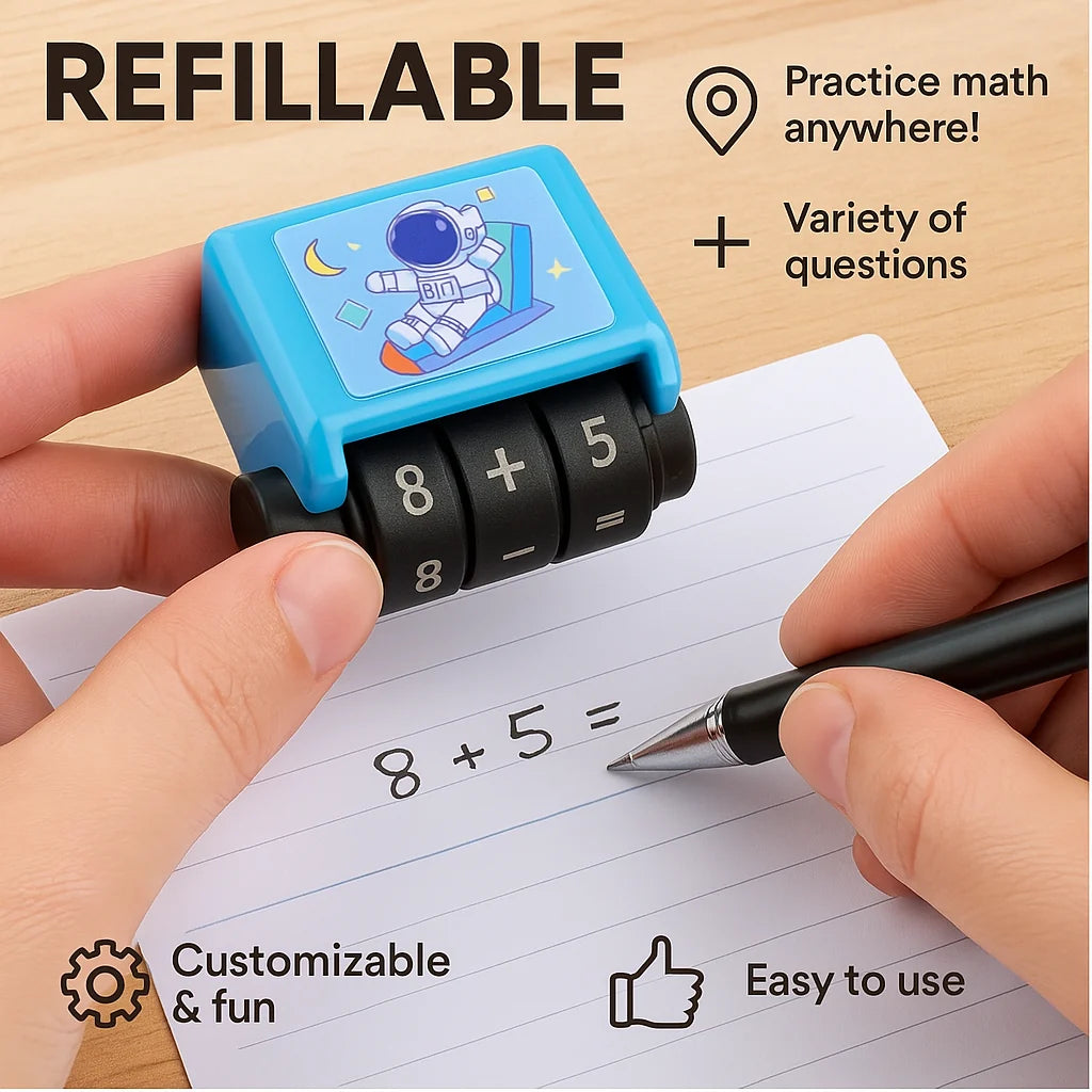 Children's Math Dice Four Operations Rubber & ABS