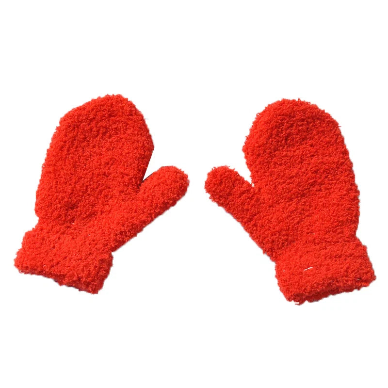 Children's Mittens Plush Fleece Lined Ages 1-4