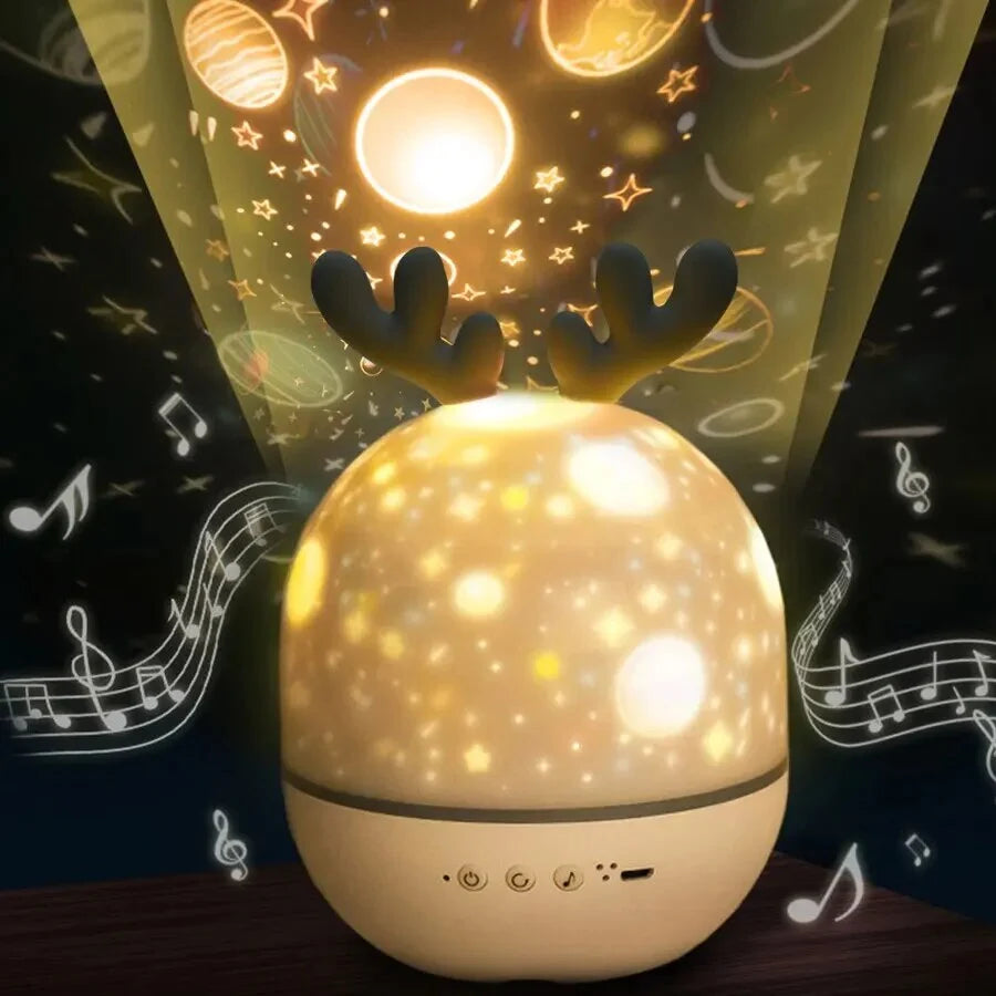 Children's Night Light Rotating Star Projector USB Rechargeable