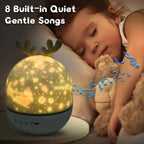 Children's Night Light Rotating Star Projector USB Rechargeable