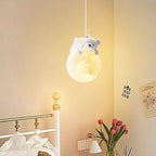 Children's Pendant Lamp Soft Diffused Shade Adjustable Height
