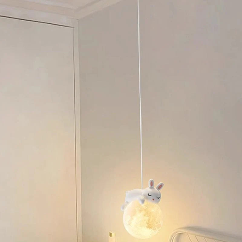 Children's Pendant Lamp Soft Diffused Shade Adjustable Height