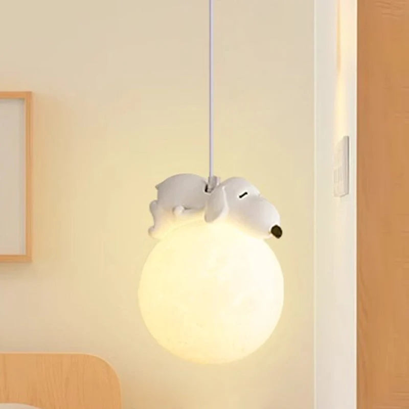 Children's Pendant Lamp Soft Diffused Shade Adjustable Height