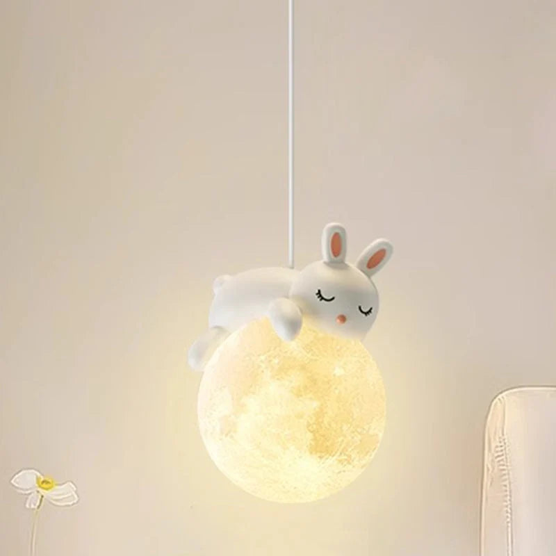 Children's Pendant Lamp Soft Diffused Shade Adjustable Height