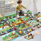 Children's Play Mat Farm & Road Non-Slip Backing