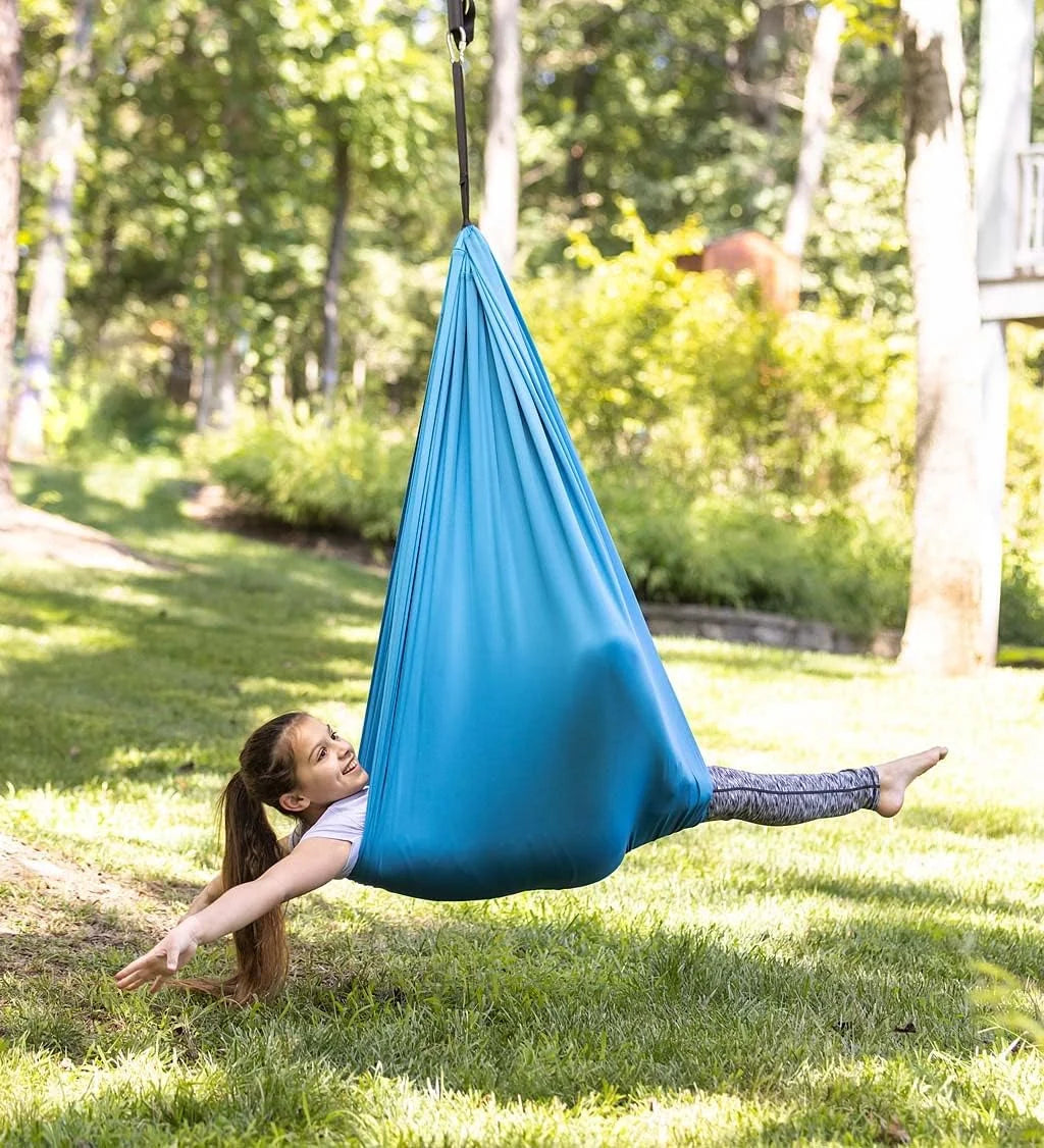 Children's Sensory Swing Elastic Fabric Rope & Hook