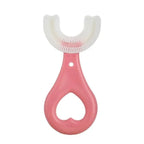 Children's Toothbrush U-Shaped 360 Degree Coverage Non-Slip Handle