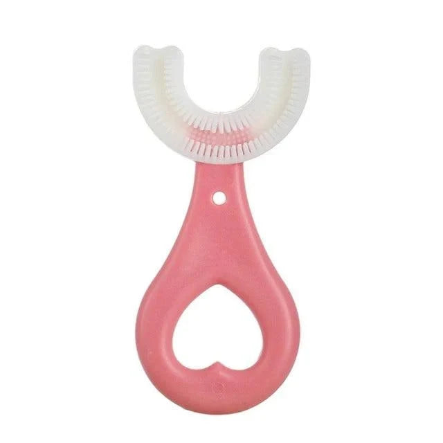 Children's Toothbrush U-Shaped 360 Degree Coverage Non-Slip Handle