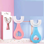 Children's Toothbrush U-Shaped 360 Degree Coverage Non-Slip Handle