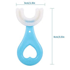 Children's Toothbrush U-Shaped 360 Degree Coverage Non-Slip Handle