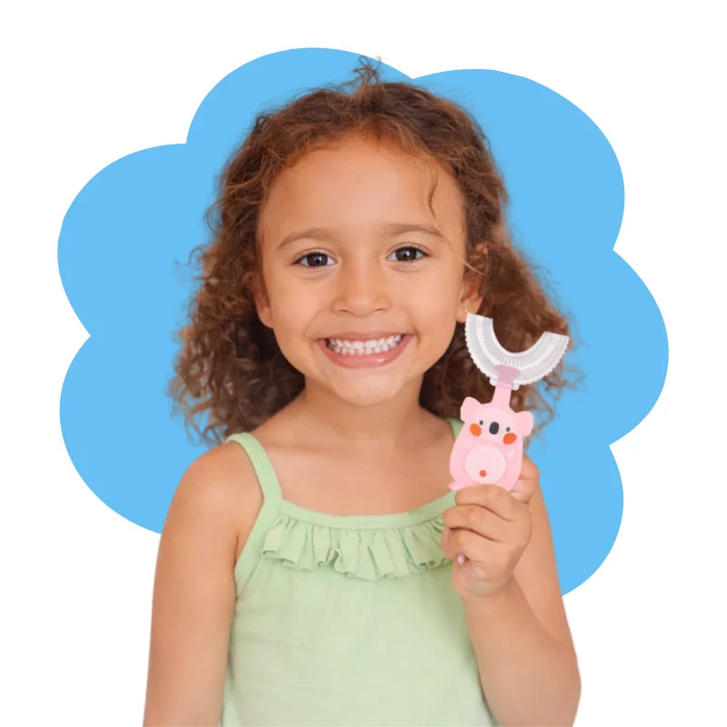 Children's Toothbrush U-Shaped 360-Degree Silicone BPA-Free