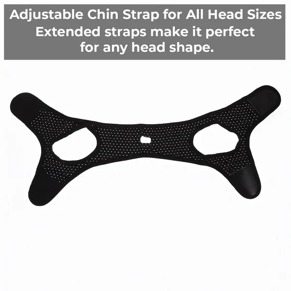 Chin Strap Breathable Stretch Adjustable Hook & Loop