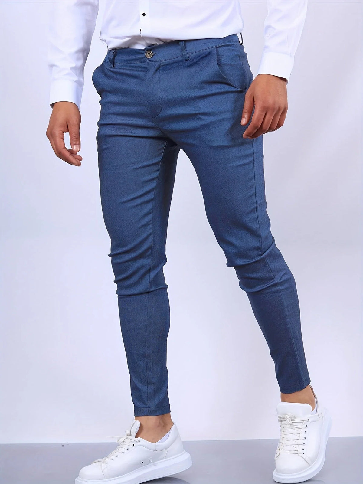 Chino Pants Slim Tailored Fit Soft Stretch Fabric
