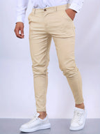 Chino Pants Slim Tailored Fit Soft Stretch Fabric