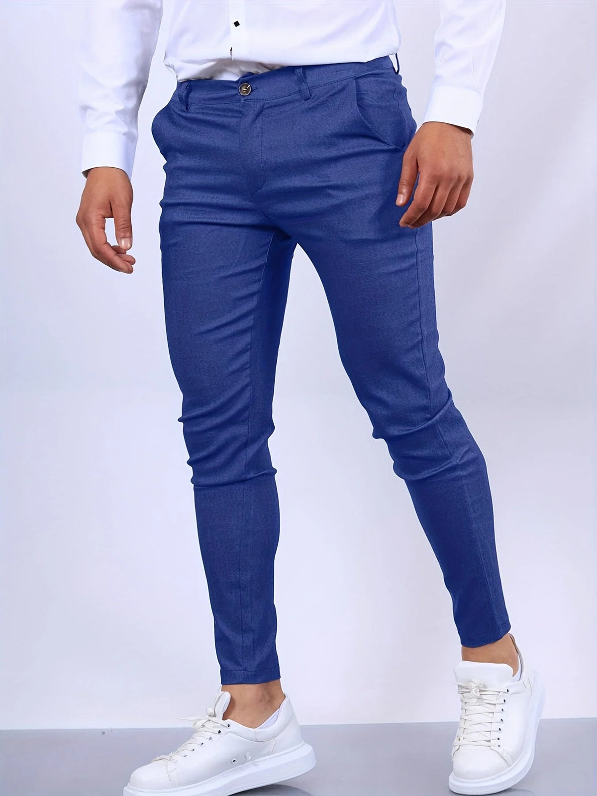 Chino Pants Slim Tailored Fit Soft Stretch Fabric