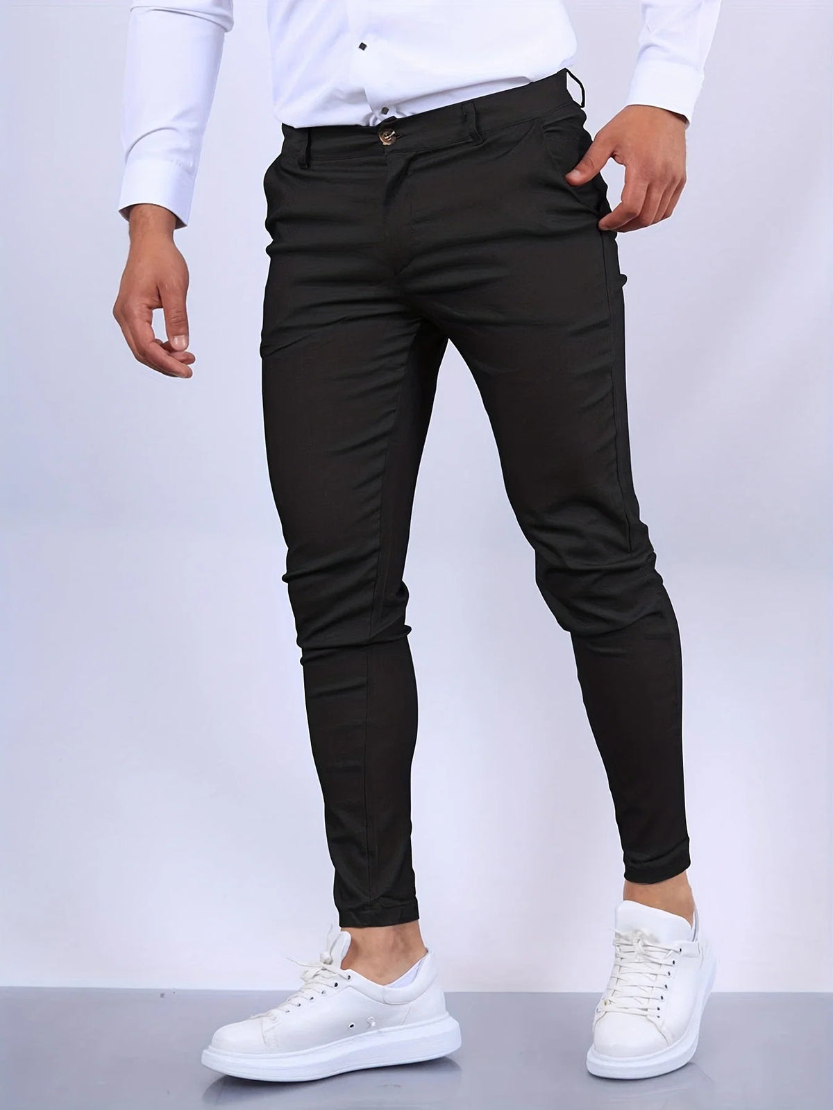 Chino Pants Slim Tailored Fit Soft Stretch Fabric
