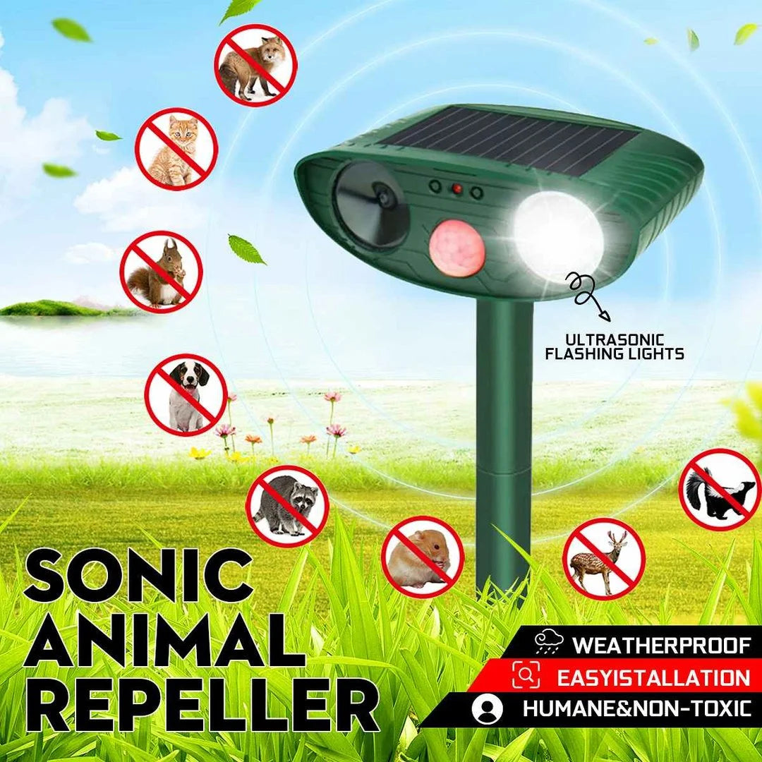 Chipmunk Repeller Solar-Powered Motion-Activated 2,425 Sq Ft