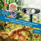 Chipmunk Repeller Solar-Powered Motion-Activated 2,425 Sq Ft
