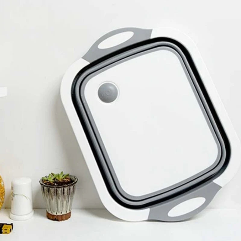 Chopping Block Foldable Colander Space-Saving