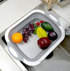 Chopping Block Foldable Colander Space-Saving
