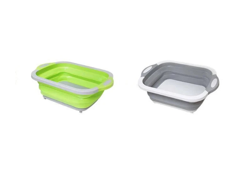 Chopping Block Foldable Colander Space-Saving
