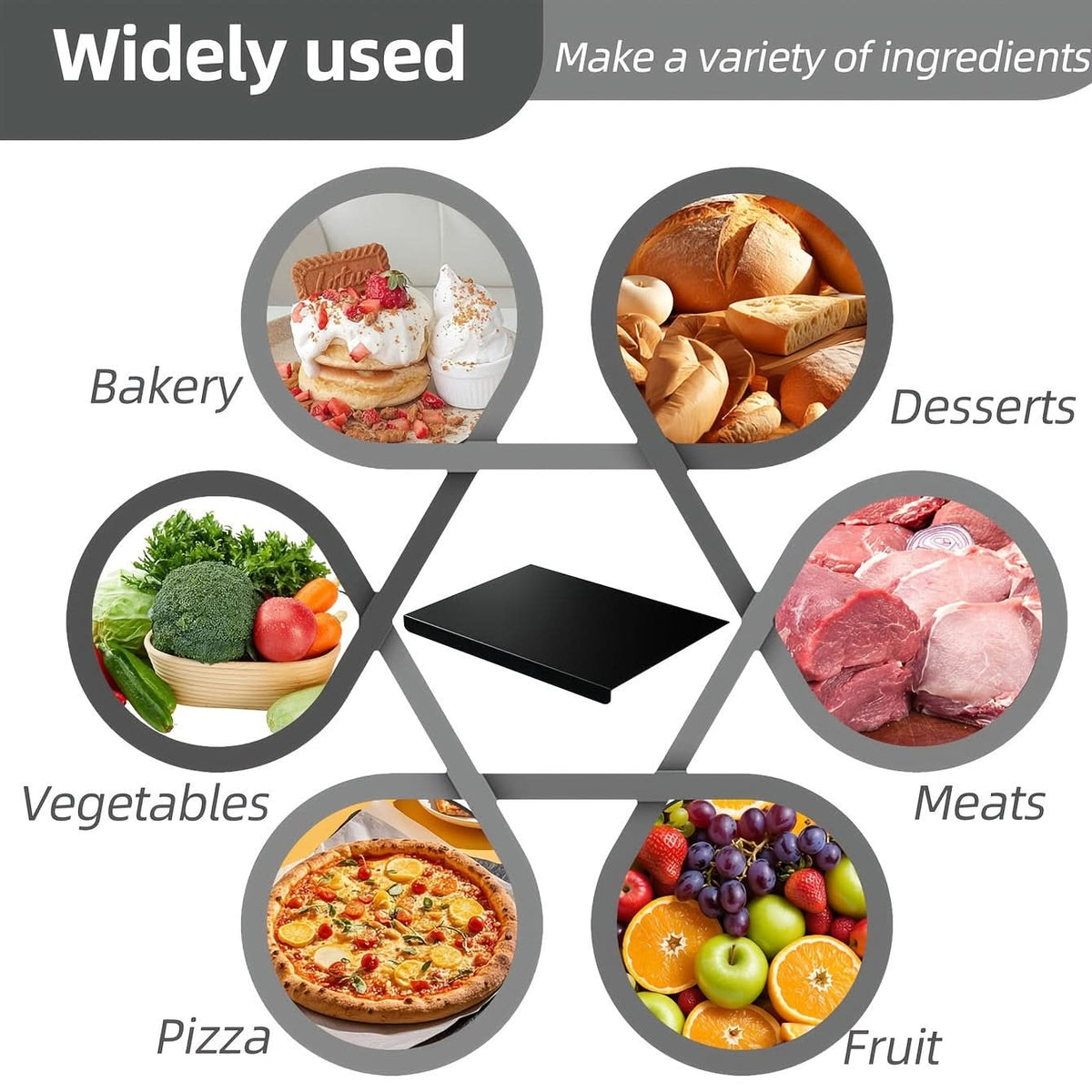 Chopping Board Non-Slip Counter Edge 39 x 30 Cm