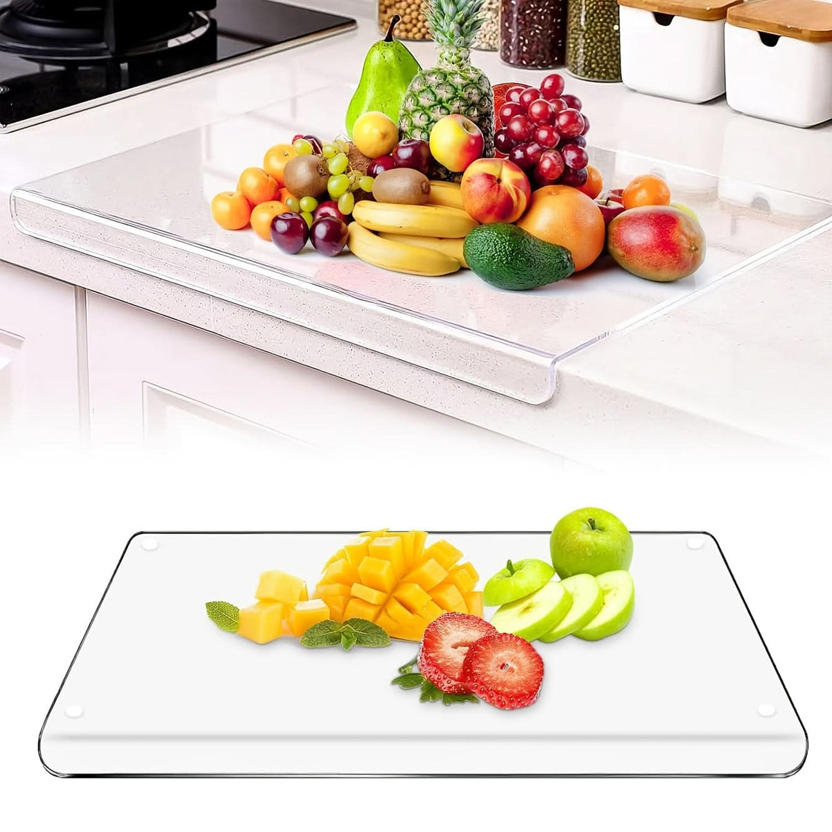 Chopping Board Non-Slip Counter Edge 39 x 30 Cm