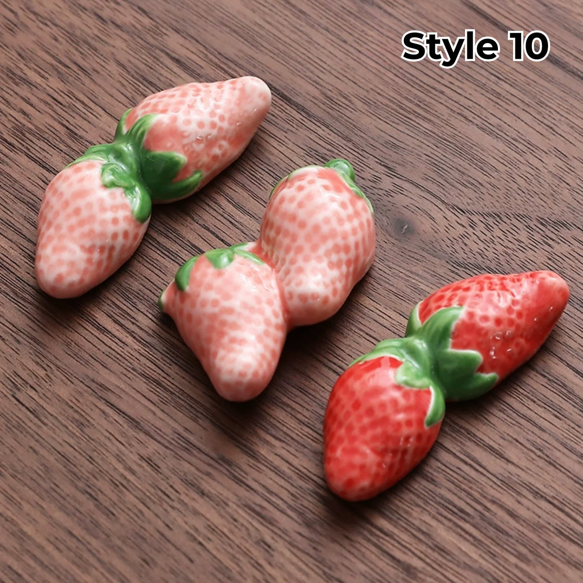 Chopstick Rest Set Handcrafted Ceramic Hand-Painted Set of 3