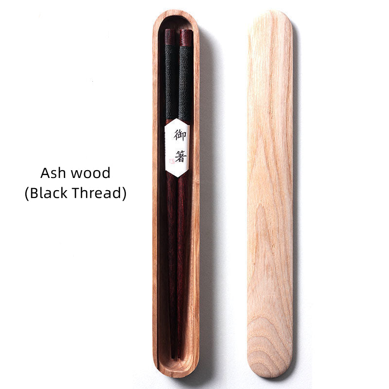 Chopsticks Black Walnut Decorative Thread Gift Box