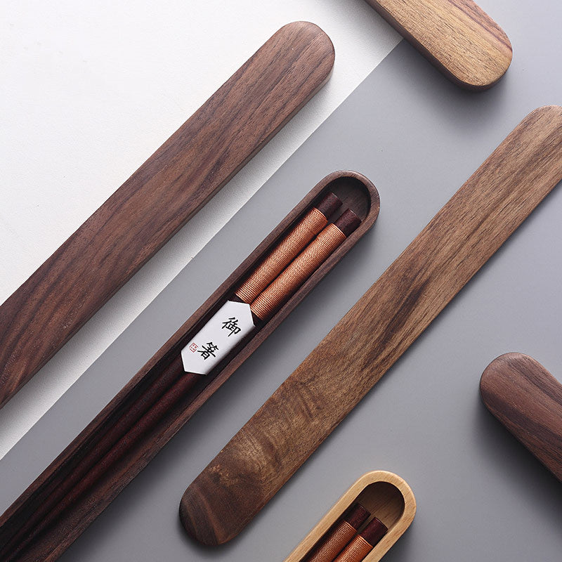 Chopsticks Black Walnut Decorative Thread Gift Box