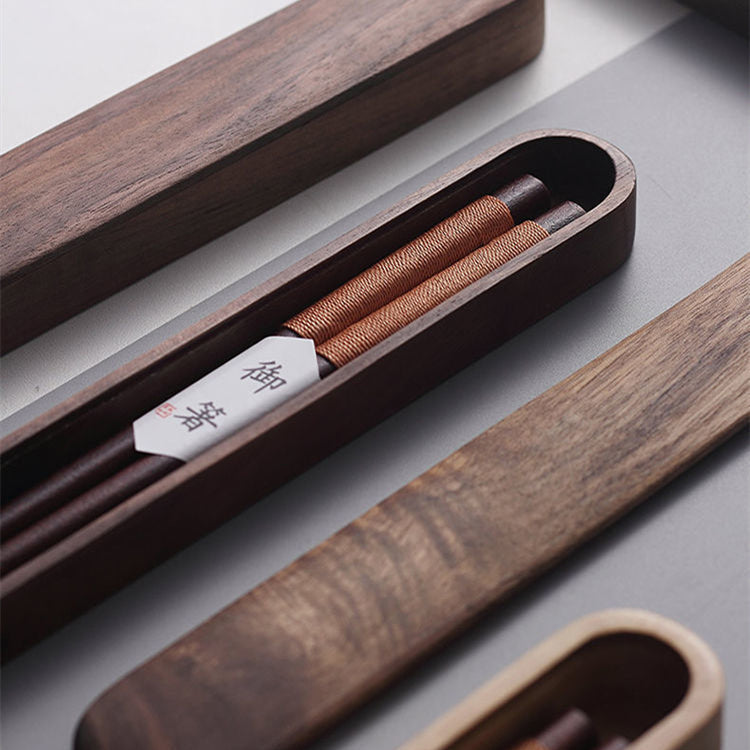 Chopsticks Black Walnut Decorative Thread Gift Box