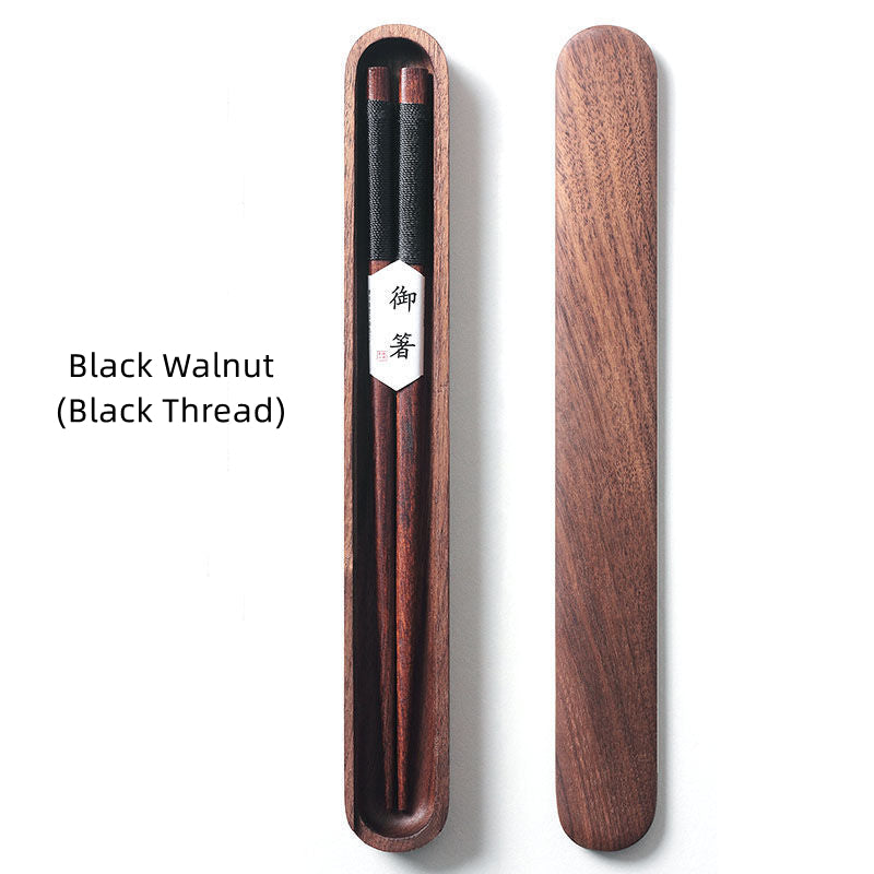 Chopsticks Black Walnut Decorative Thread Gift Box