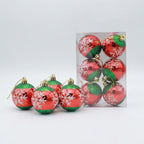 Christmas Bauble Set Snowflake Design Shatterproof Set of 6