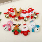 Christmas Bell Santa Motif Hanging Loop Durable Finish