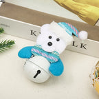 Christmas Bell Santa Motif Hanging Loop Durable Finish