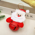 Christmas Bell Santa Motif Hanging Loop Durable Finish