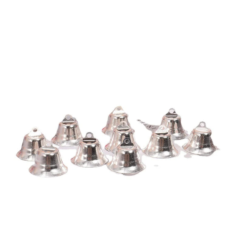 Christmas Bells Polished Gold With Hanging Loop